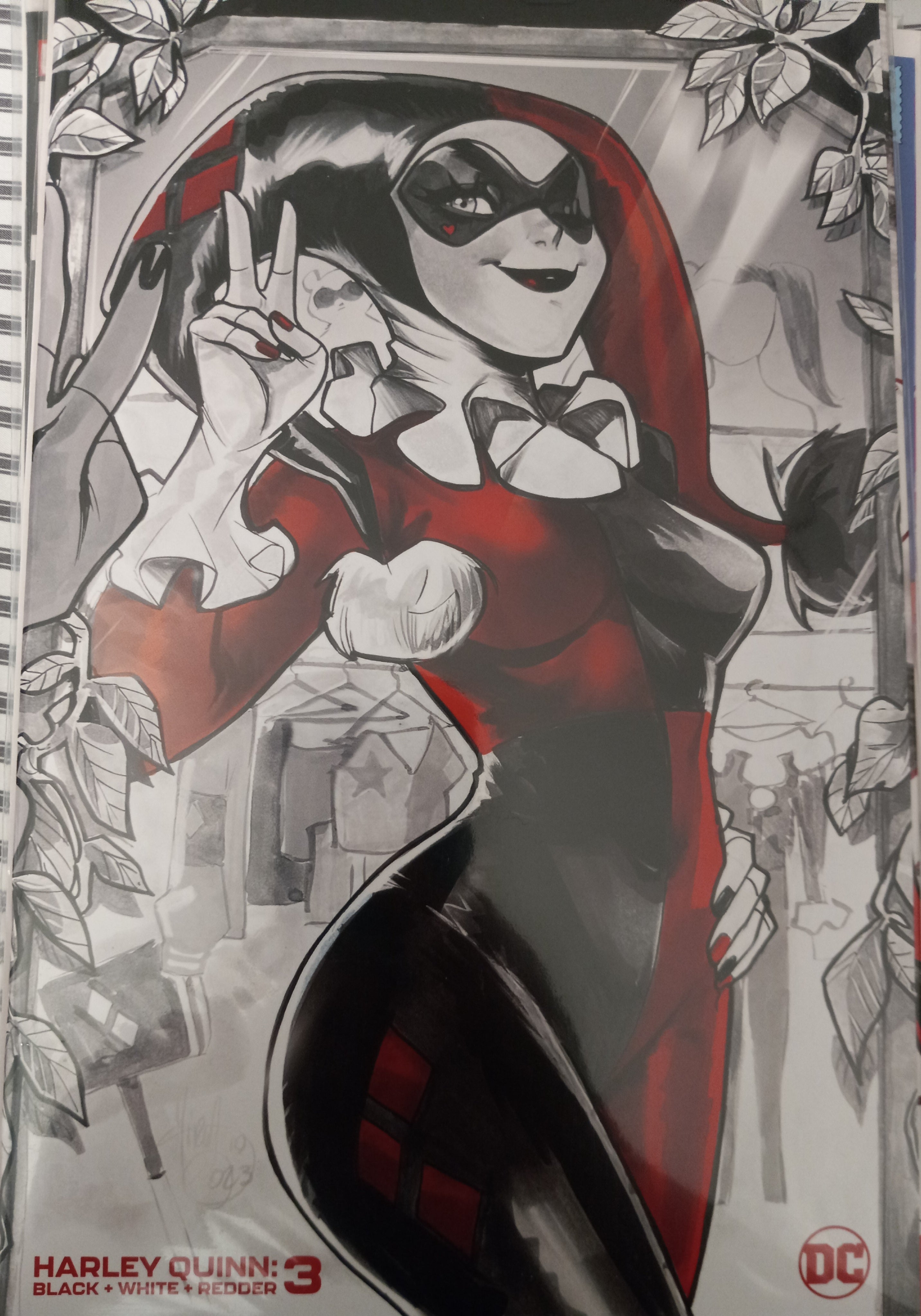 Harley Quinn: Black+White+Redder